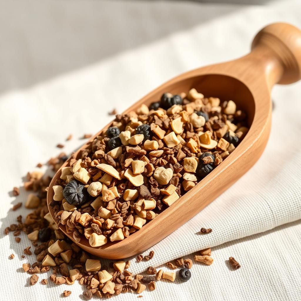 Mix Mushroom Granules — Quad Blend — Porcini · Shiitake · Oyster · Champignon